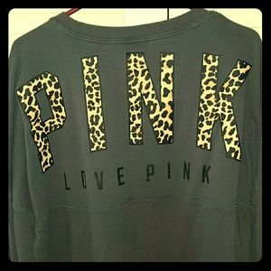 PINK gray sweatshirt